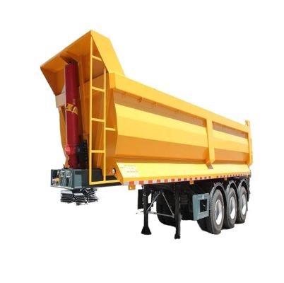Wosheng 30-80 toneladas de semi-remolque trasero con carga útil máxima de 30000 kg y diseño tipo U