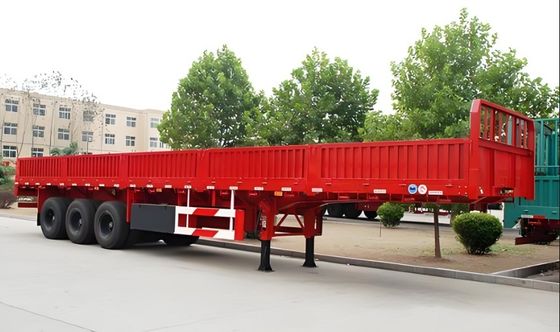 Acero 3 Eje 600 mm 800 mm remolque de pared lateral de elevación con práctica y construcción