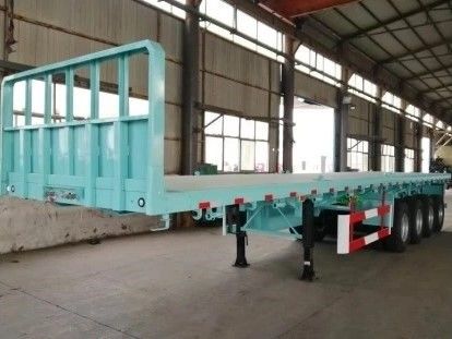 Semiremolque de 4 ejes con suspensión mecánica para el transporte de contenedores de 20 pies y 40 pies