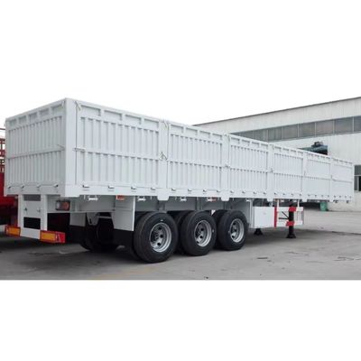 Material de acero Semirremolque de tres ejes para el transporte a granel de 40 toneladas 12400X2500X3650mm