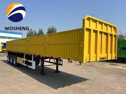 Capacidad de carga de 30 toneladas y 60 toneladas Semirremolque de pared lateral para el transporte de carga