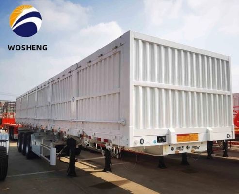 Capacidad de carga de 30 toneladas y 60 toneladas Semirremolque de pared lateral para el transporte de carga