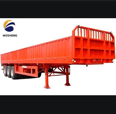 Capacidad de carga de 30 toneladas y 60 toneladas Semirremolque de pared lateral para el transporte de carga