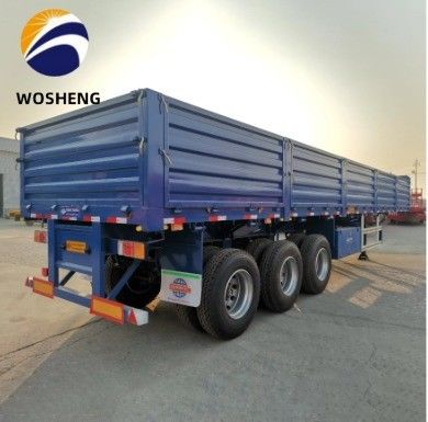 Capacidad de carga de 30 toneladas y 60 toneladas Semirremolque de pared lateral para el transporte de carga