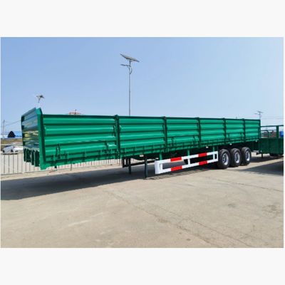 12400x2610x1550mm Semirremolque de 3 ejes y 4 ejes con cerca de placas laterales