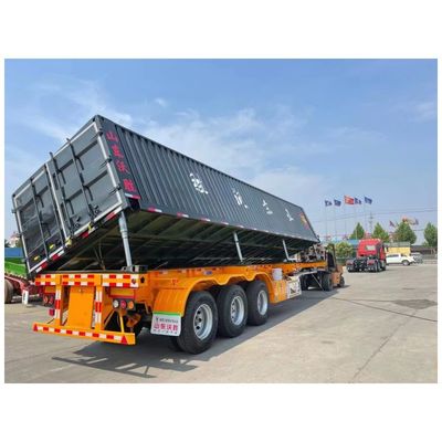 Camión de remolque de carga pesada en forma de U, tirador de extremo, tirador de semi-tiradores para carga a granel