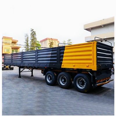 12400x2610x1550mm Semirremolque de 3 ejes y 4 ejes con cerca de placas laterales