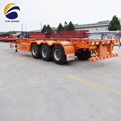 Semi-remolque de transporte de contenedores de 2 o 3 ejes de 40 pies con JOST 2&quot; 50mm o 3.5&quot; 90mm King Pin
