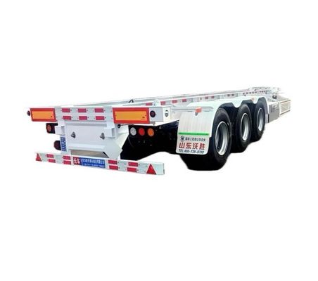 Wosheng 3 Eje 20FT 40FT Contenedor Esqueleto Semirremolque para el transporte de contenedores