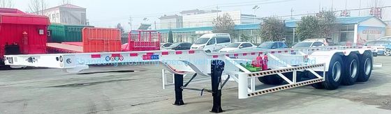 Wosheng 3 Eje 20FT 40FT Contenedor Esqueleto Semirremolque para el transporte de contenedores