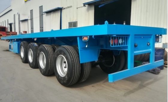 50 toneladas de capacidad de carga Semirremolque ideal para el transporte de contenedores y carga plana