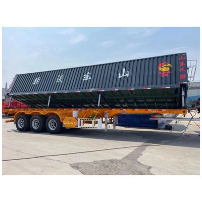 13000*2550*2900mm Semi remolque de descarga de tirador lateral hidráulico personalizado para remolque de camión