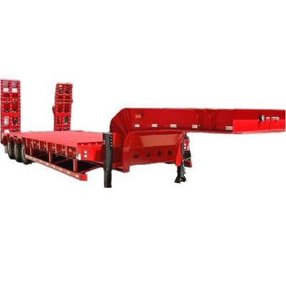 Remolque de camión de 3/4 ejes para transporte de excavadoras