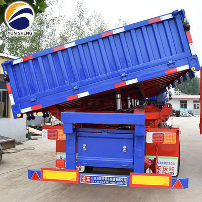 40tons Dump Semi-remolque remolcador remolcador remolque lateral camión con 2&quot;/3.5&quot; King Pin