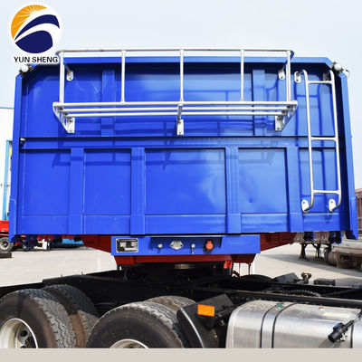 40tons Dump Semi-remolque remolcador remolcador remolque lateral camión con 2&quot;/3.5&quot; King Pin