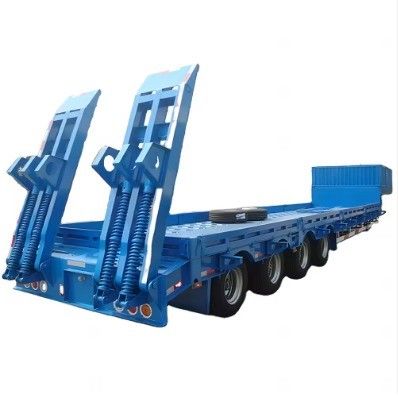 13000x3000x3300 Semirremolque de lecho bajo para el transporte de carga pesada desde un súper camión