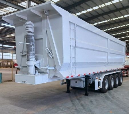 Q345B/T700 Camión hidráulico de descarga de acero de viga principal semirremolque para necesidades de trabajo pesado