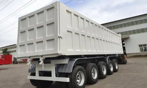 Q345B/T700 Camión hidráulico de descarga de acero de viga principal semirremolque para necesidades de trabajo pesado