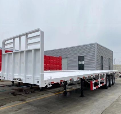 Semiremolque de 13 toneladas*3 de ejes planos con 12 travesías para el transporte de contenedores