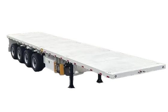 Semiremolque de 13 toneladas*3 de ejes planos con 12 travesías para el transporte de contenedores