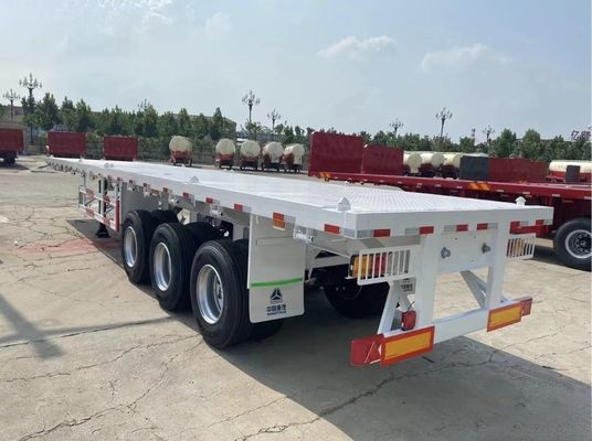 Semiremolque de 13 toneladas*3 de ejes planos con 12 travesías para el transporte de contenedores