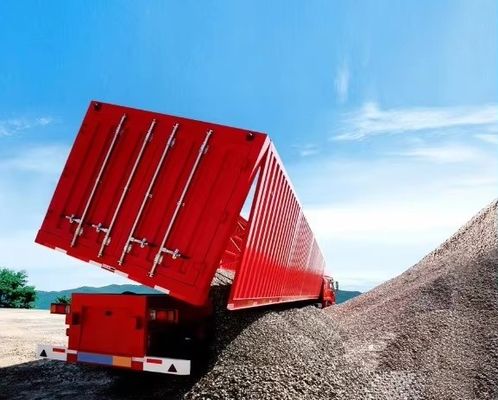 Semi-remolque directo de 30-100 toneladas de capacidad de descarga lateral hidráulica