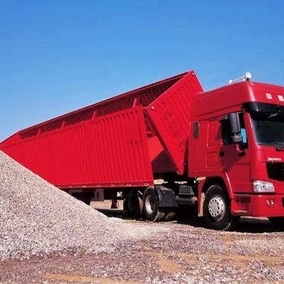 Semi-remolque directo de 30-100 toneladas de capacidad de descarga lateral hidráulica