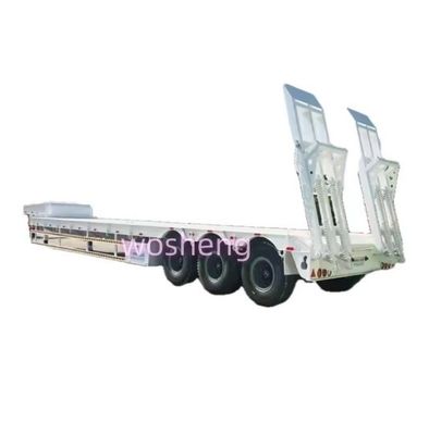 12 ruedas Contenedor de lecho bajo Chasis Cargador Semirremolque con Q345B / T700 Acero viga principal