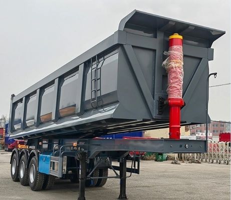 Diseño de un semirremolque trasero de tipo U de 30-100 toneladas con carga útil máxima de 30000 kg y acero
