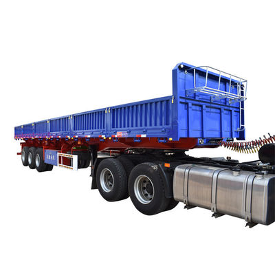 Semirremolque de carga pesada de 3 ejes de 60 toneladas para el transporte de carga a granel
