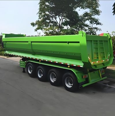 Diseño de un semirremolque trasero de tipo U de 30-100 toneladas con carga útil máxima de 30000 kg y acero