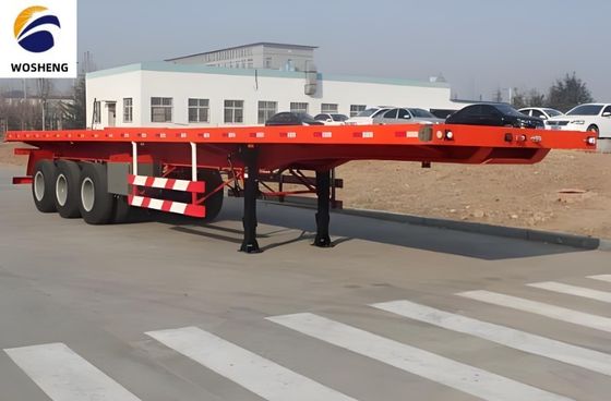 12.00R22.5 Pneumático personalizado 2 3 4 Axlesd Envío 40 pies de contenedor de camión de cama plana