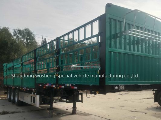 Semi remolque de estaca de acero con sistema de freno Wabco y cámara de freno de resorte T30/30