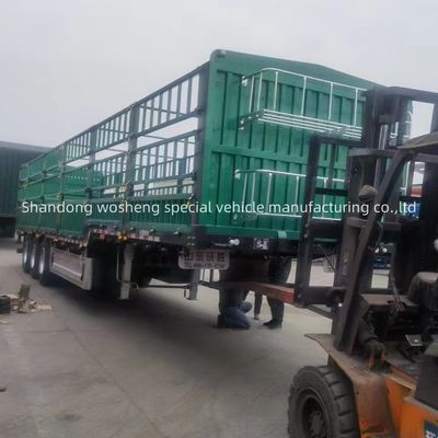 Semi remolque de estaca de acero con sistema de freno Wabco y cámara de freno de resorte T30/30