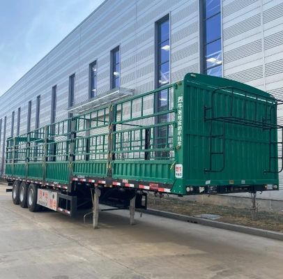 Semi remolque de estaca de acero con sistema de freno Wabco y cámara de freno de resorte T30/30