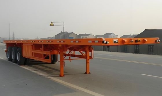 Trailers de contenedores de 30-80 toneladas personalizables, camiones de semirremolques de cama plana en el mercado africano