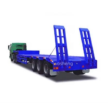 Wosheng Equipo pesado transporte de camiones de baja altura con 3/4/5/6/7 ejes