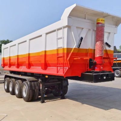 Carga útil máxima 30000 kg Semi-remolque trasero camión de descarga remolque para sus necesidades