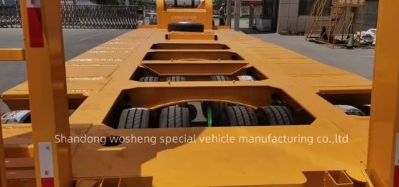 FUWA/JOST/WOSHENG Tren de aterrizaje Semirremolque de lecho bajo para el transporte de maquinaria grande