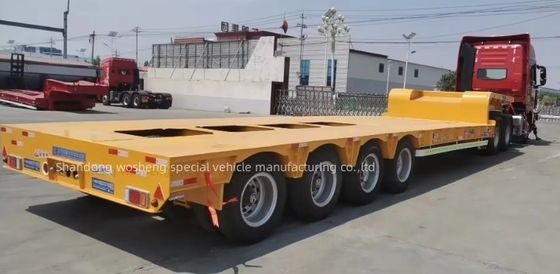 FUWA/JOST/WOSHENG Tren de aterrizaje Semirremolque de lecho bajo para el transporte de maquinaria grande
