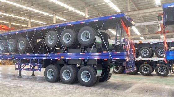 Color y tamaño personalizables 50 toneladas de capacidad de contenedores camión remolque para el comercio
