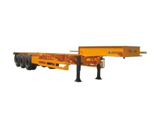 12500/13000/14000/16000x2500/3000x1100/3300mm Contenedor de tres ejes Semiremolque esqueleto