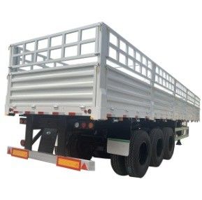 Transporte de acero con 3/4 de eje tipo plano cerca lateral semirremolque de profesional