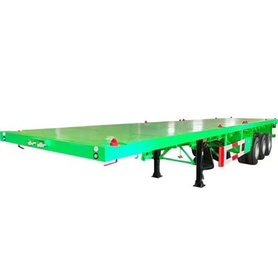 Trailer de 3 ejes de múltiples funciones de cama plana con 12.00R22.5 neumático en 12500x2500x1600-3100mm