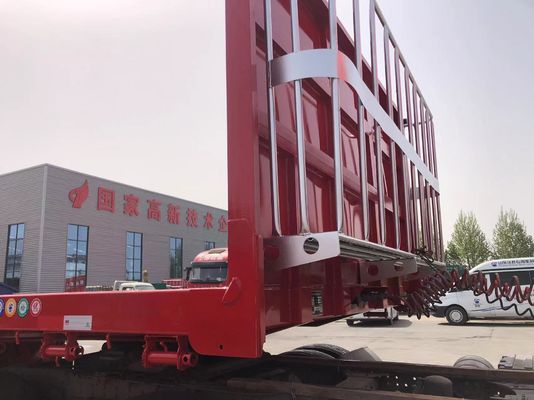 Eje 13ton*3 Ejes 20FT 40FT 45FT Chasis de contenedores Semiremolque de cama plana para el mercado