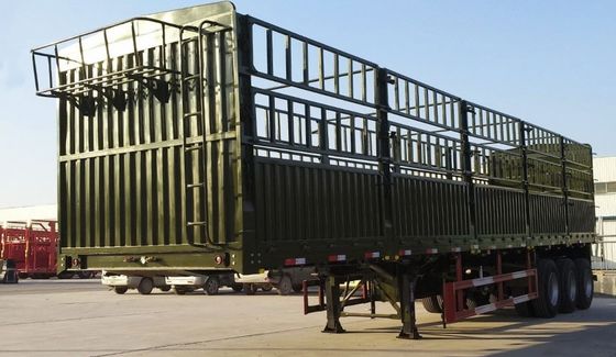 3/4 Ejes 9.00-22.5 Rin tipo plano cerca lateral de pared semirremolque para 20 años exportando