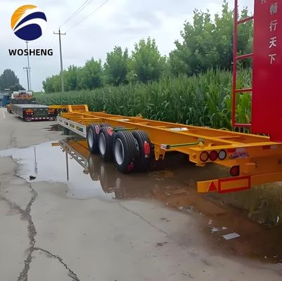 Petición del cliente 2 Chasis de eje 40FT/45FT Esqueleto Semirremolque Equipo de aterrizaje pesado