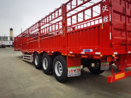 3/4 Ejes 9.00-22.5 Rin tipo plano cerca lateral de pared semirremolque para 20 años exportando