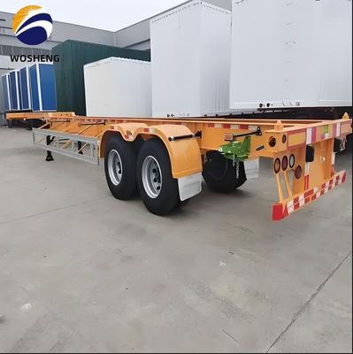 Petición del cliente 2 Chasis de eje 40FT/45FT Esqueleto Semirremolque Equipo de aterrizaje pesado