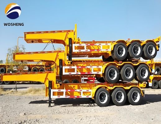 Petición del cliente 2 Chasis de eje 40FT/45FT Esqueleto Semirremolque Equipo de aterrizaje pesado